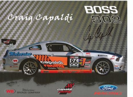 Craig Capaldi  Auto Motorsport 21 x 28 cm Autogrammkarte original signiert 