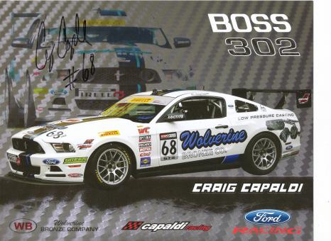 Craig Capaldi   Auto Motorsport 21 x 28 cm Autogrammkarte original signiert 