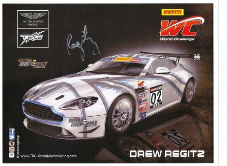 Drew Regitz  Auto Motorsport 21 x 28 cm Autogrammkarte original signiert 