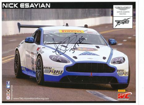 Nick Esayian  Auto Motorsport 21 x 28 cm Autogrammkarte original signiert 