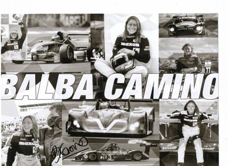 Balba Camino  Auto Motorsport 21 x 28 cm Autogrammkarte original signiert 