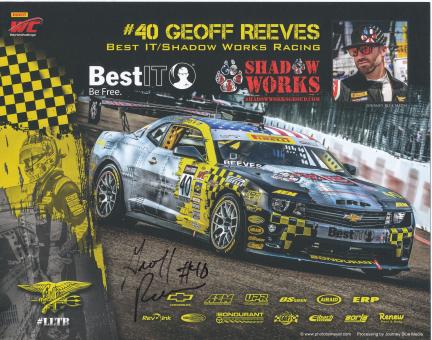 Geoff Reeves  Auto Motorsport 20 x 25 cm Autogrammkarte original signiert 
