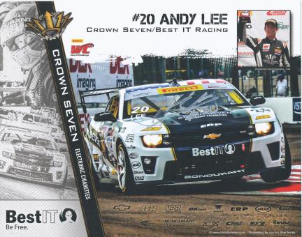 Andy Lee  Auto Motorsport 20 x 25 cm Autogrammkarte original signiert 