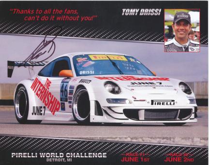 Tomy Driss  Auto Motorsport 20 x 25 cm Autogrammkarte original signiert 
