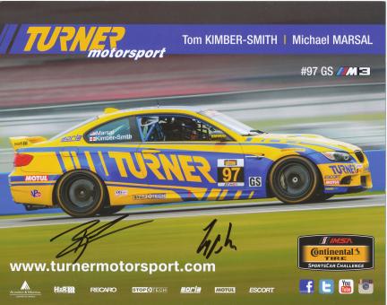 Tom Kimber Smith & Michael Marsal  Auto Motorsport 20 x 25 cm Autogrammkarte original signiert 