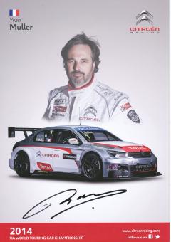 Yvan Muller  Citroen  Auto Motorsport 21 x 30 cm Autogrammkarte original signiert 