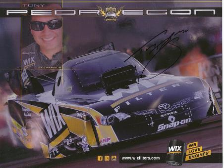 Tony Pedregon  Indy Car  Auto Motorsport 22 x 28 cm Autogrammkarte original signiert 