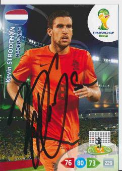 Kevin Strootman  Holland  WM 2014 Panini Adrenalyn Card signiert 