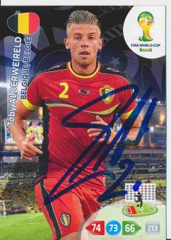 Toby Alderweireld  Belgien  WM 2014 Panini Adrenalyn Card signiert 