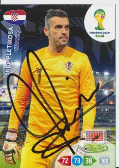 Stipe Pletikosa  Kroatien  WM 2014 Panini Adrenalyn Card signiert 