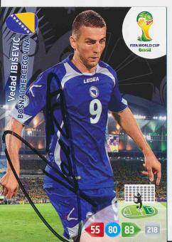 Vedad Ibisevic  Bosnien  WM 2014 Panini Adrenalyn Card signiert 
