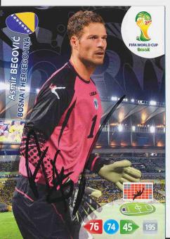 Asmir Begovic   Bosnien  WM 2014 Panini Adrenalyn Card signiert 