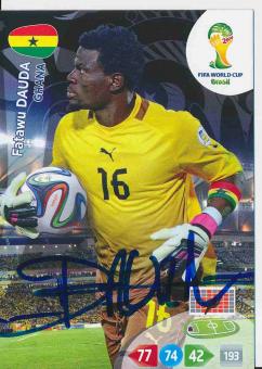 Fatawu Daud  Ghana  WM 2014 Panini Adrenalyn Card signiert 