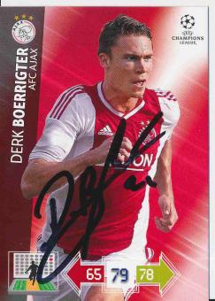 Derk Boerrigter  Ajax Amsterdam  CL 2012/2013 Panini Adrenalyn Card signiert 