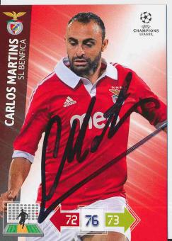 Carlos Martins  Benfica Lissabon  CL 2012/2013 Panini Adrenalyn Card signiert 