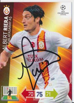 Albert Riera  Galatasaray Istanbul  CL 2012/2013 Panini Adrenalyn Card signiert 