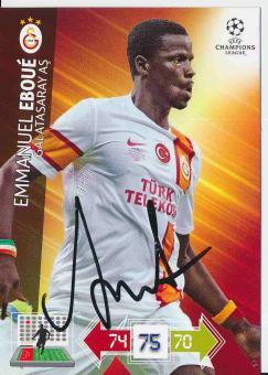 Emmanuel Eboue  Galatasaray Istanbul  CL 2012/2013 Panini Adrenalyn Card signiert 
