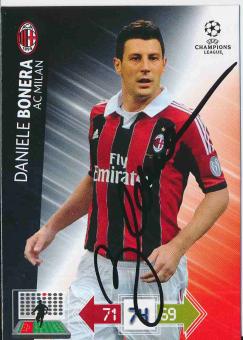 Daniele Bonera   AC Mailand  CL 2012/2013 Panini Adrenalyn Card signiert 