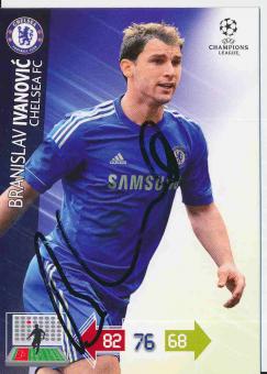 Branislav Ivanovic  FC Chelsea London  CL 2012/2013 Panini Adrenalyn Card signiert 
