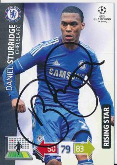 Daniel Sturridge  FC Chelsea London  CL 2012/2013 Panini Adrenalyn Card signiert 