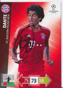 Dante  FC Bayern München  CL 2012/2013 Panini Adrenalyn Card signiert 