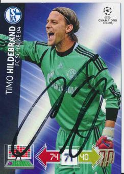 Timo Hildebrand  Schalke 04  CL 2012/2013 Panini Adrenalyn Card signiert 