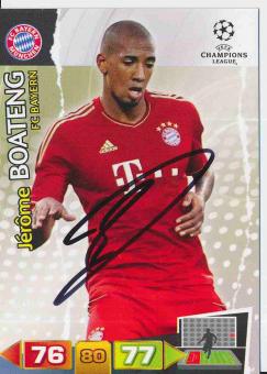 Jerome Boateng  FC Bayern München  CL 2011/2012 Panini Adrenalyn Card orig. signiert 