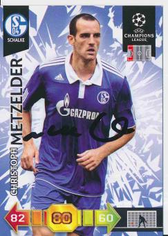 Christoph Metzelder   FC Schalke 04  CL 2010/2011 Panini Adrenalyn Card orig. signiert 