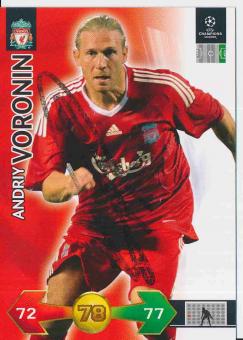 Andriy Voronin  FC Liverpool  CL 2009/2010 Panini Adrenalyn Card orig. signiert 