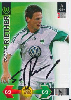 Sascha Riether  VFL Wolfsburg  CL 2009/2010 Panini Adrenalyn Card orig. signiert 