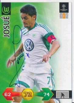 Josue  VFL Wolfsburg  CL 2009/2010 Panini Adrenalyn Card orig. signiert 
