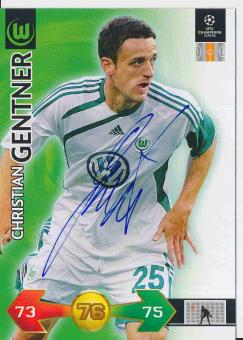 Christian Gentner  VFL Wolfsburg  CL 2009/2010 Panini Adrenalyn Card orig. signiert 