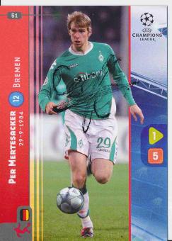 Per Mertesacker  SV Werder Bremen  CL 2008/2009 Panini Adrenalyn Card orig. signiert 