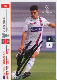 Jeremy Toulalan  Olympique Lyon  Champions League  2007/2008 Panini  Card orig. signiert 
