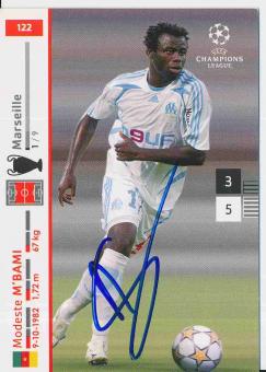 Modeste M`Bami  Olympique Marseille  Champions League  2007/2008 Panini  Card orig. signiert 
