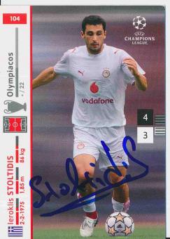 Ieroklis Stoldidis Olympiacos Piräus  Champions League  2007/2008 Panini  Card orig. signiert 