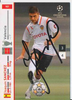 Joaquim Sanchez  FC Valencia  Champions League  2007/2008 Panini  Card orig. signiert 