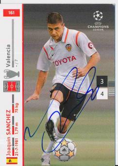 Joaquim Sanchez  FC Valencia  Champions League  2007/2008 Panini  Card orig. signiert 