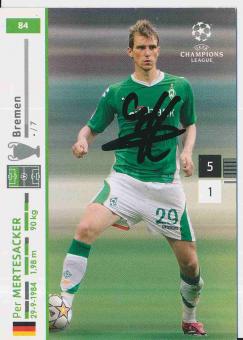 Per Mertesacker  SV werder Bremen  Champions League  2007/2008 Panini  Card orig. signiert 