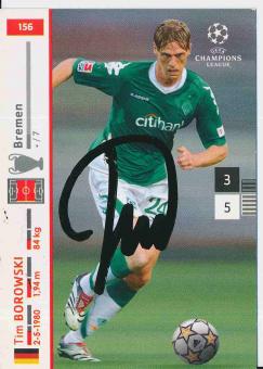 Tim Borowski   SV werder Bremen  Champions League  2007/2008 Panini  Card orig. signiert 