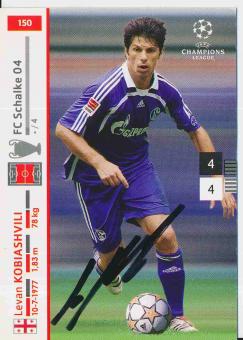 Levan Kobiashvili  FC Schalke 04  Champions League  2007/2008 Panini  Card orig. signiert 