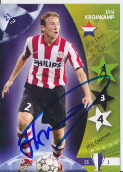 Jan Kromkamp  PSV Eindhoven  Champions League  2007  Panini  Card orig. signiert 