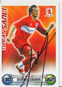 Tuncay Sanli  FC Middlesbrough  Topps Match Attax Card orig. signiert 