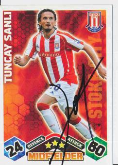 Tuncay Sanli  Stoke City  Topps Match Attax Card orig. signiert 