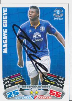 Magaye Gueye  FC Everton  Topps Match Attax Card orig. signiert 
