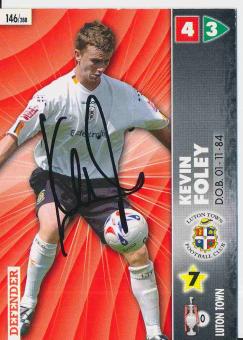 Kevin Foley  Luton Town  Trading Card orig. signiert 