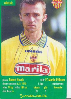 Robert Novak  FC Marila Pribram  Card orig. signiert 