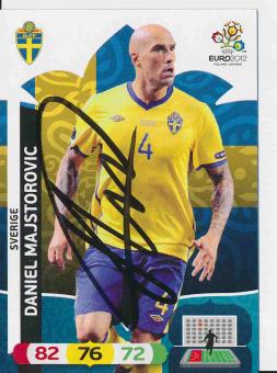 Daniel Majstorovic  Schweden  EM 2012 Panini Adrenalyn Card orig. signiert 