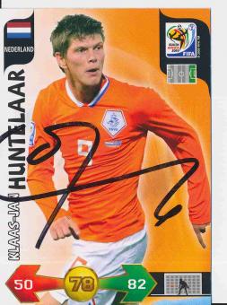 Klaas Jan Huntelaar Holland  WM 2010 Panini Adrenalyn Card orig. signiert 