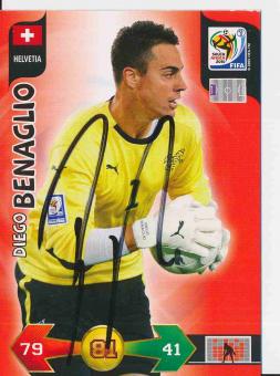Diego Benaglio  Schweiz  WM 2010 Panini Adrenalyn Card orig. signiert 